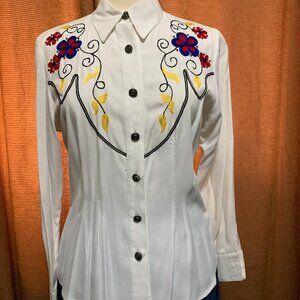 Vintage Embroidered Western Shirt